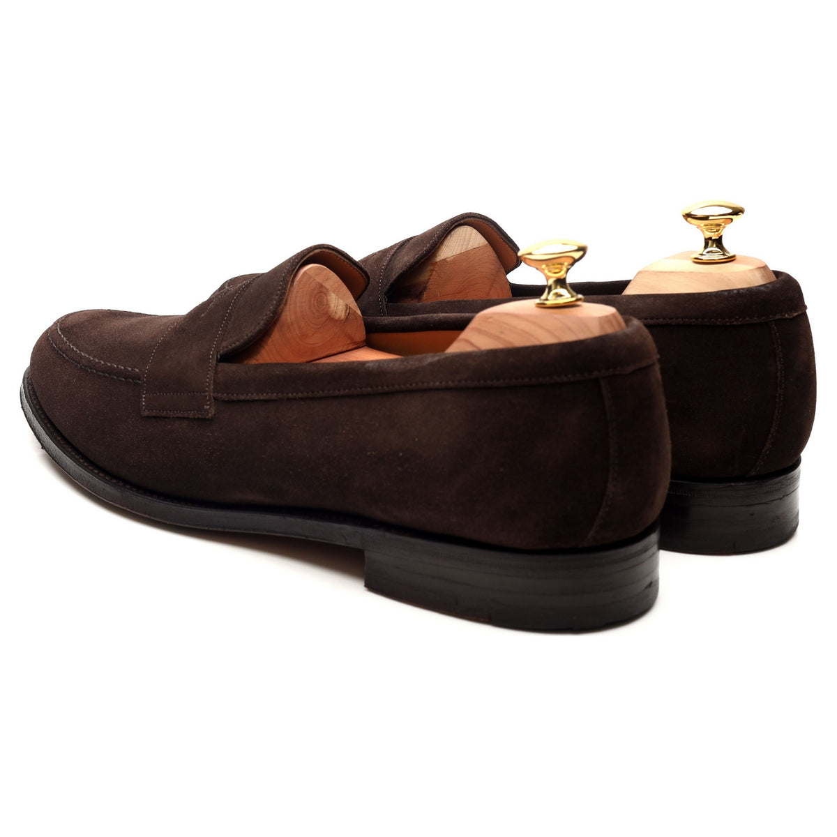 Shipton &amp; Heneage &#39;Arran&#39; Dark Brown Suede Loafers UK 11 F