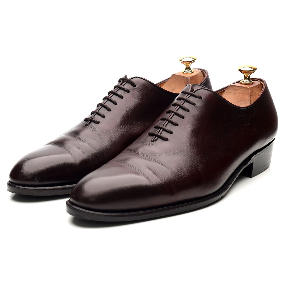 Burgundy Leather Wholecut Oxford 9.5 E UK 10