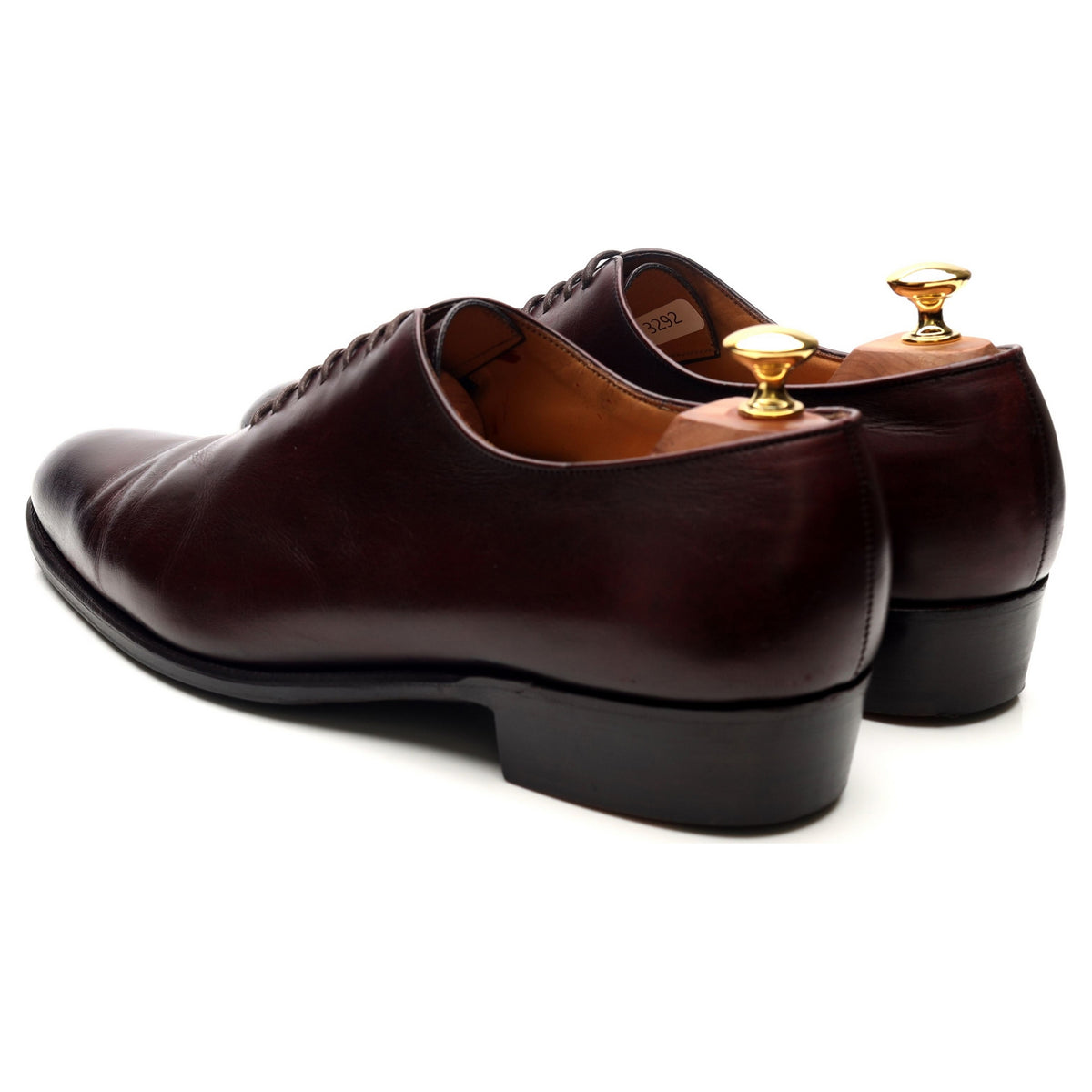 Burgundy Leather Wholecut Oxford 9.5 E UK 10