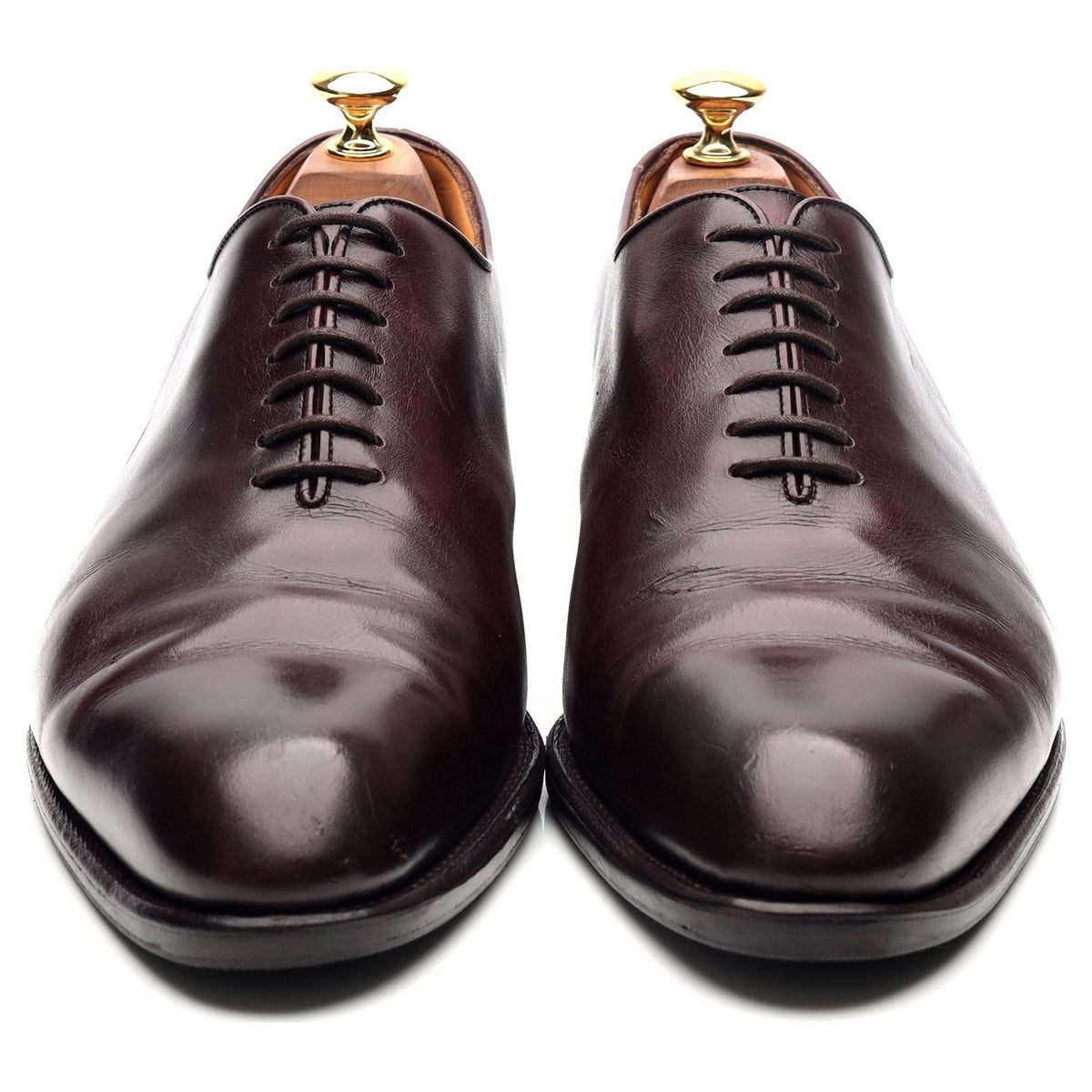 Burgundy Leather Wholecut Oxford 9.5 E UK 10