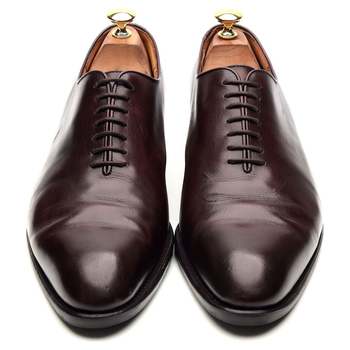 Burgundy Leather Wholecut Oxford 9.5 E UK 10