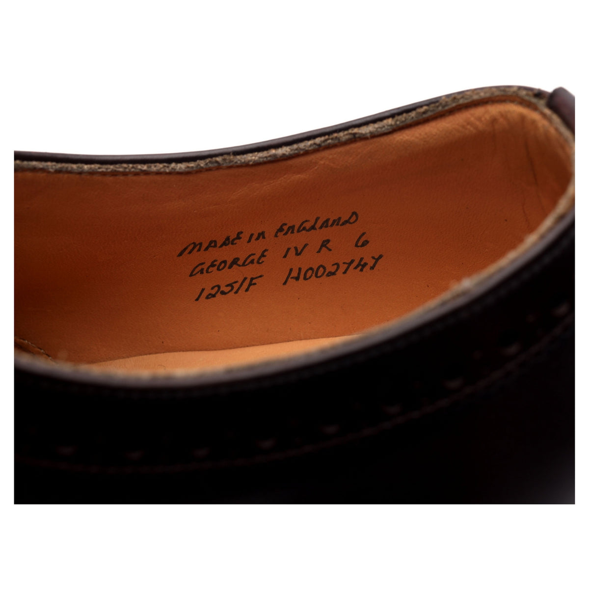 &#39;George IV&#39; Burgundy Leather Derby UK 6 F