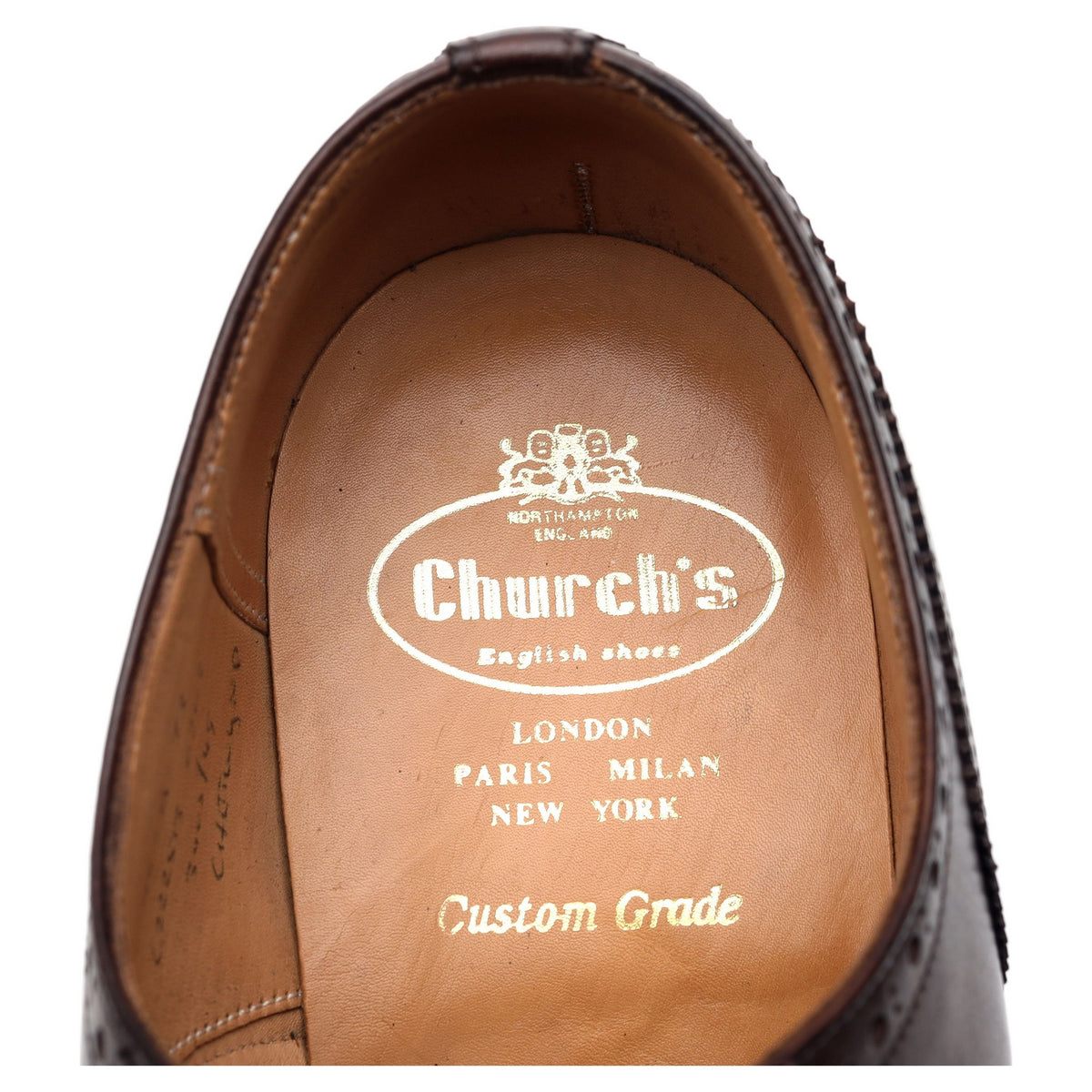 &#39;Chetwynd&#39; Dark Brown Leather Brogues UK 9 G