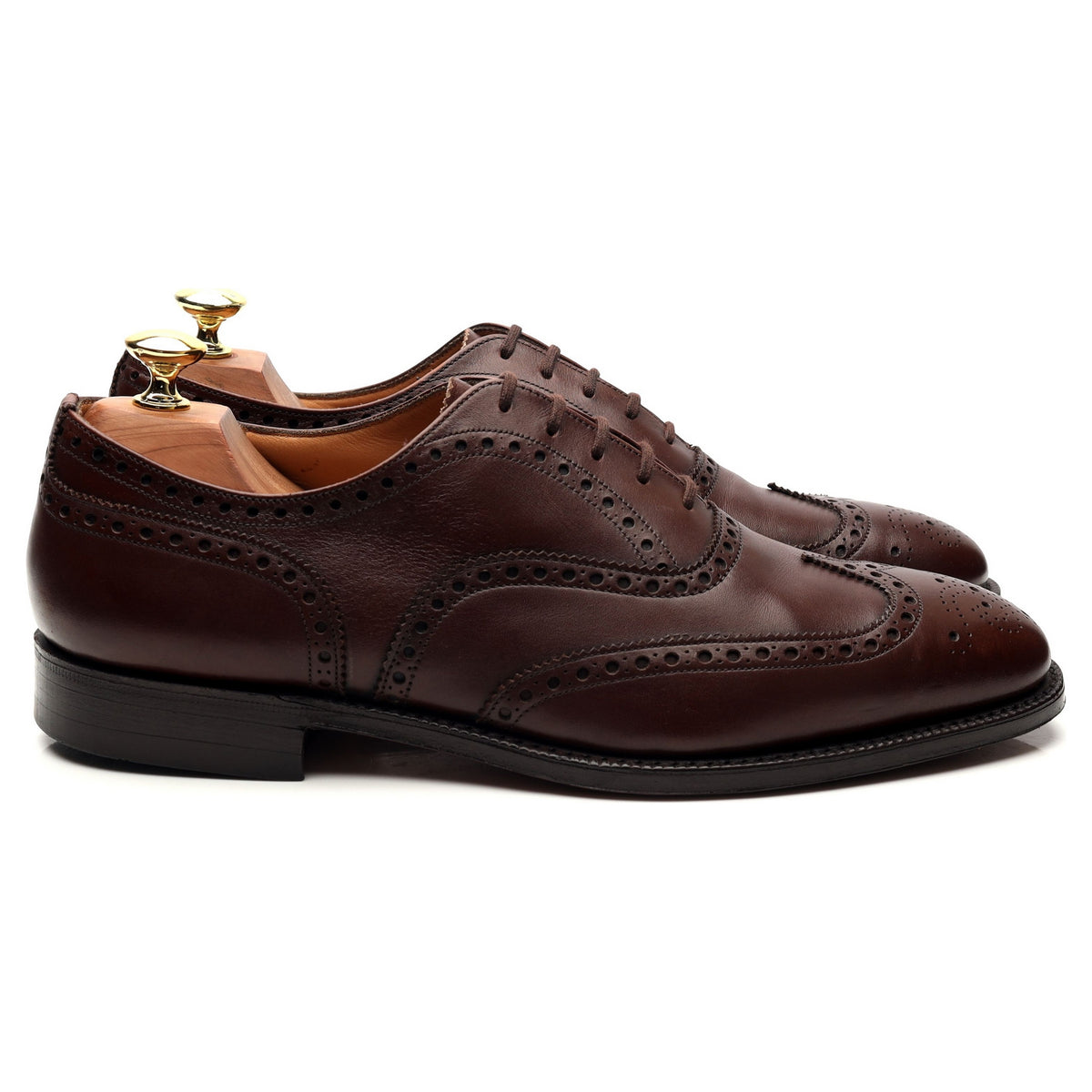 Dark Brown Leather Oxford Brogues UK 8.5 F