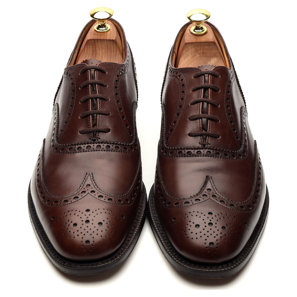 Dark Brown Leather Oxford Brogues UK 8.5 F