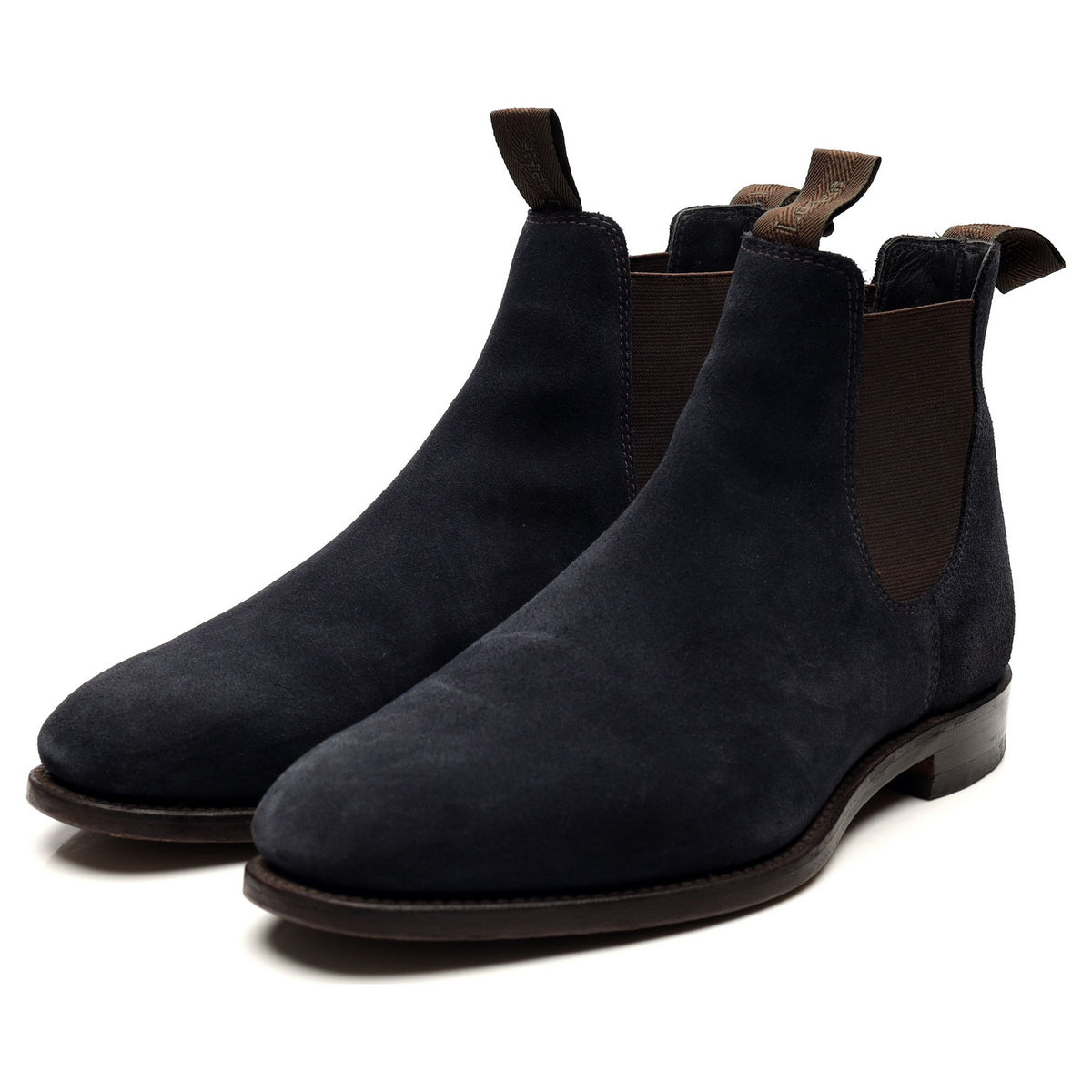 1880 &#39;Apsley&#39; Navy Blue Suede Chelsea Boots UK 7.5 G