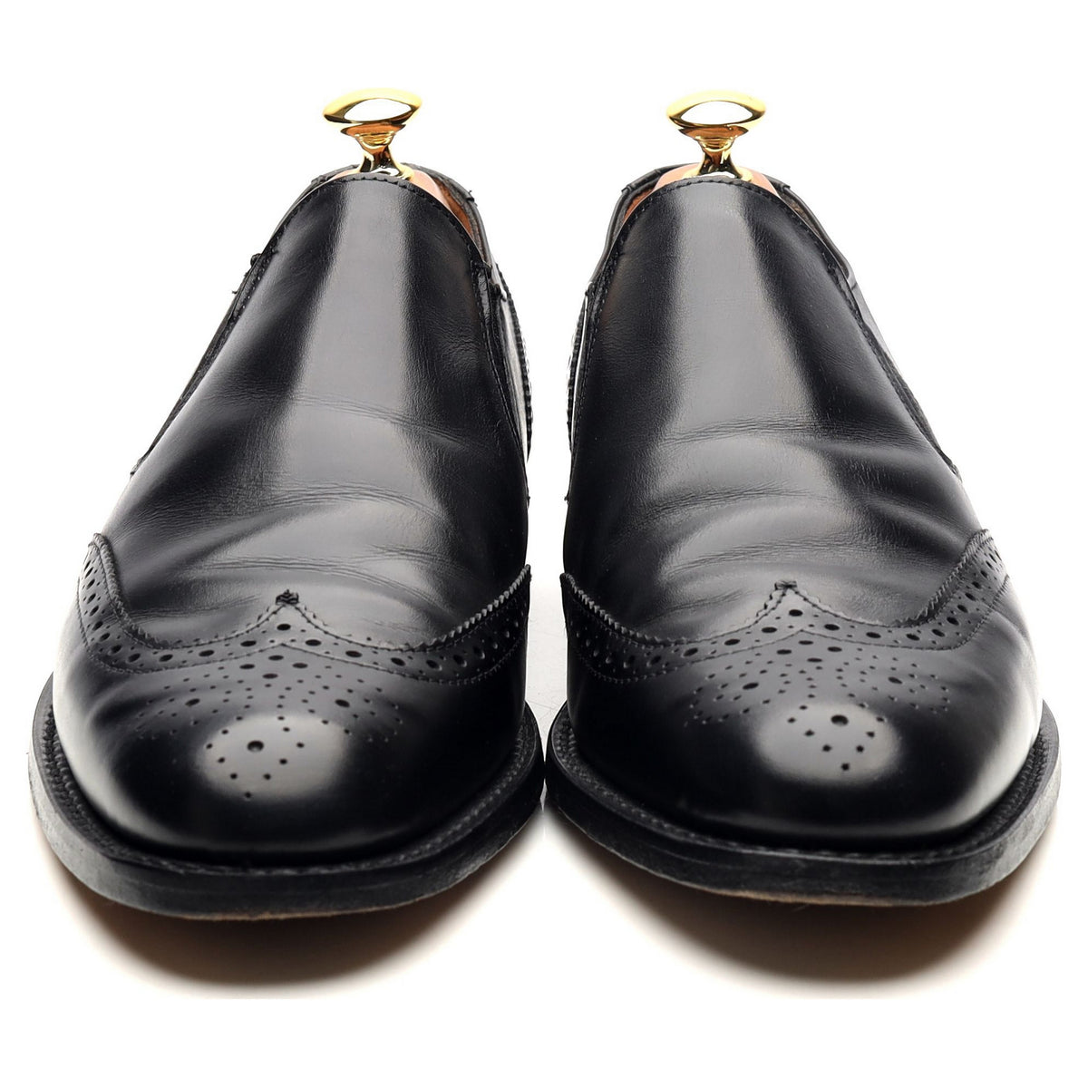 Shipton &amp; Heneage &#39;Vienna&#39; Black Leather Slip On Loafers UK 6 F