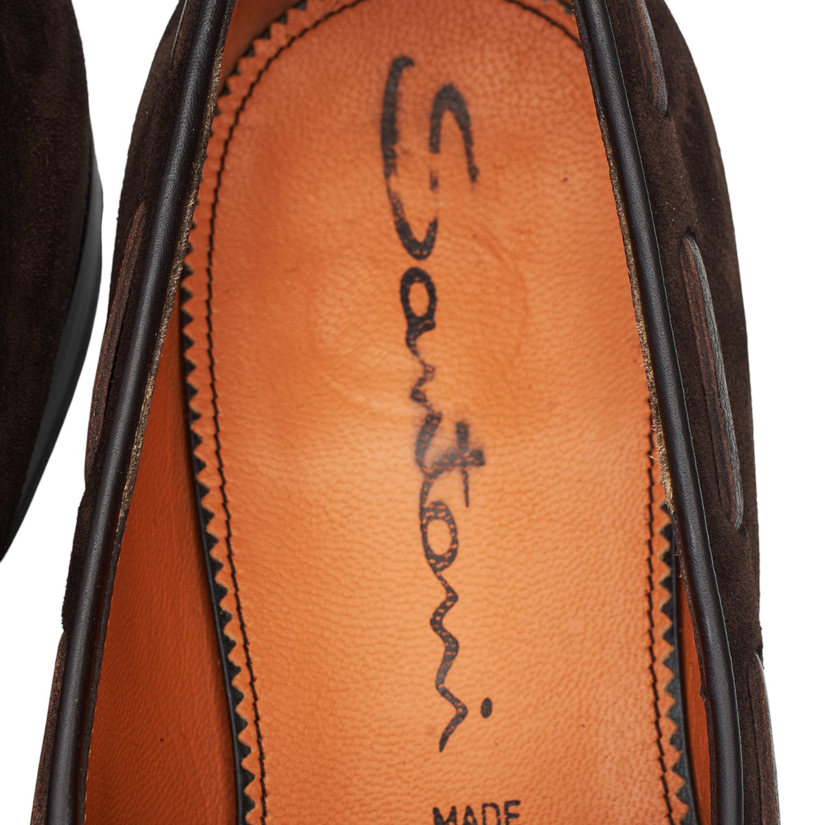 Dark Brown Suede Tassel Loafers UK 8.5 F