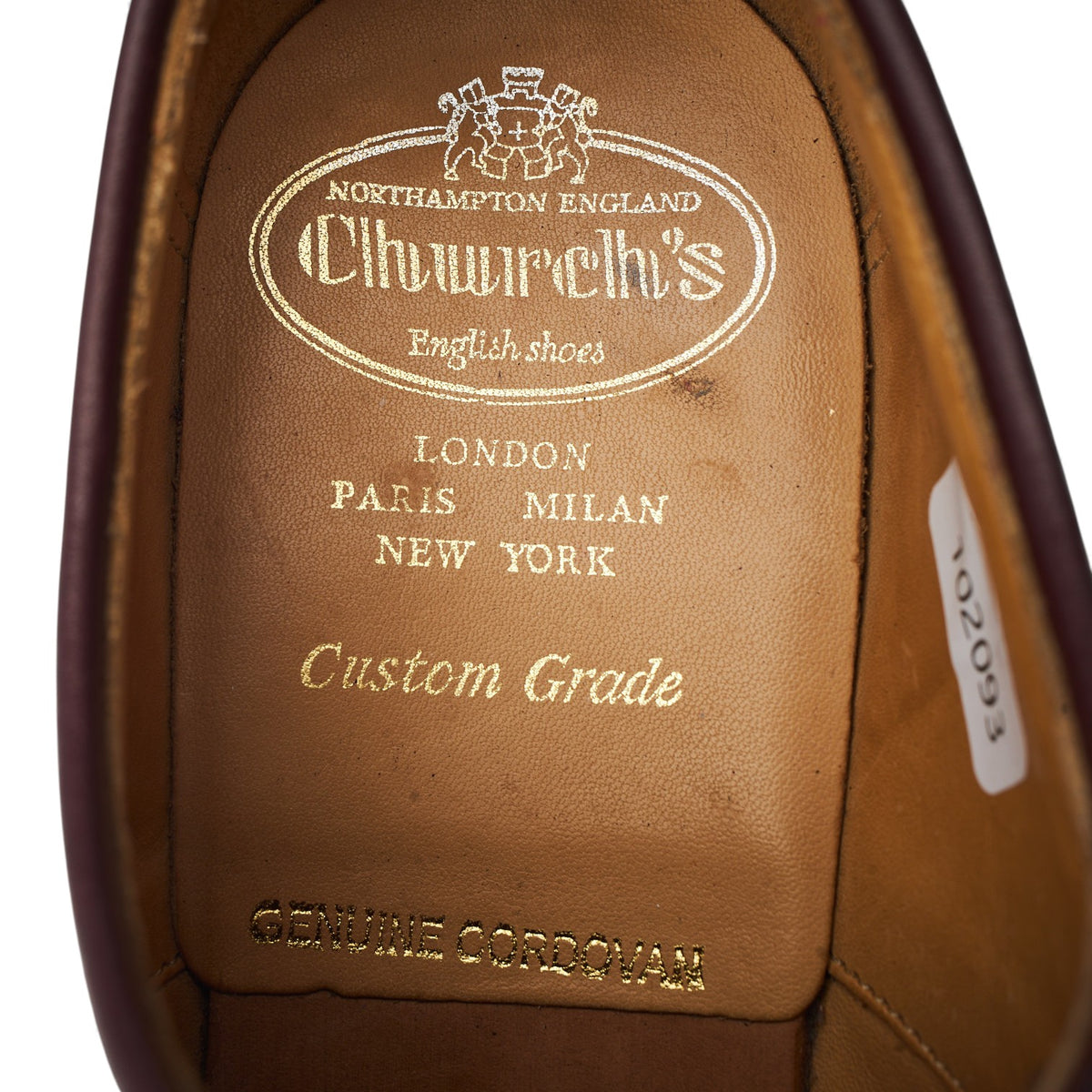 'Shannon' Burgundy Cordovan Leather Derby UK 7.5 G