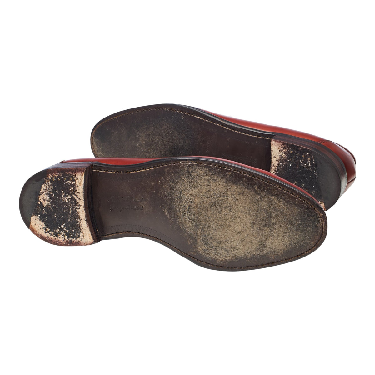 'Hadley' Tan Brown Leather Loafers UK 9.5 F