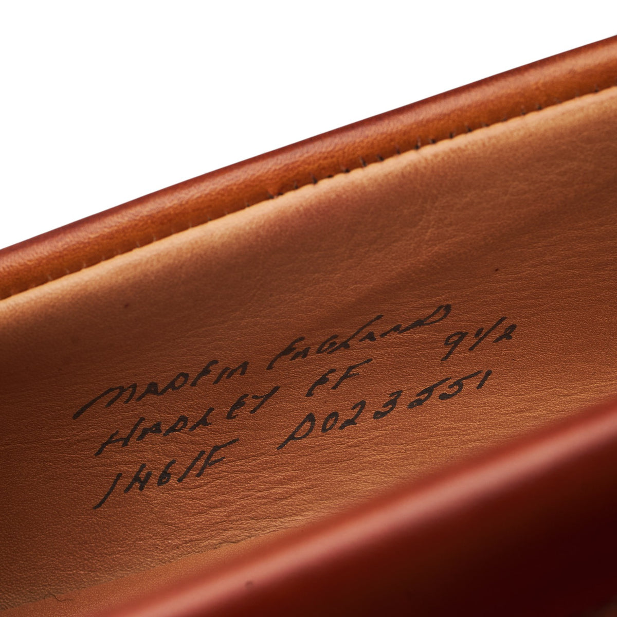 'Hadley' Tan Brown Leather Loafers UK 9.5 F