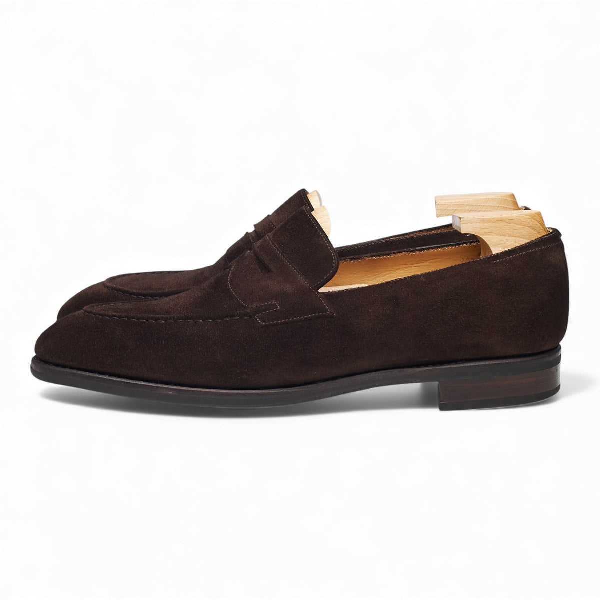 '117 Artista' Dark Brown Suede Loafers UK 8