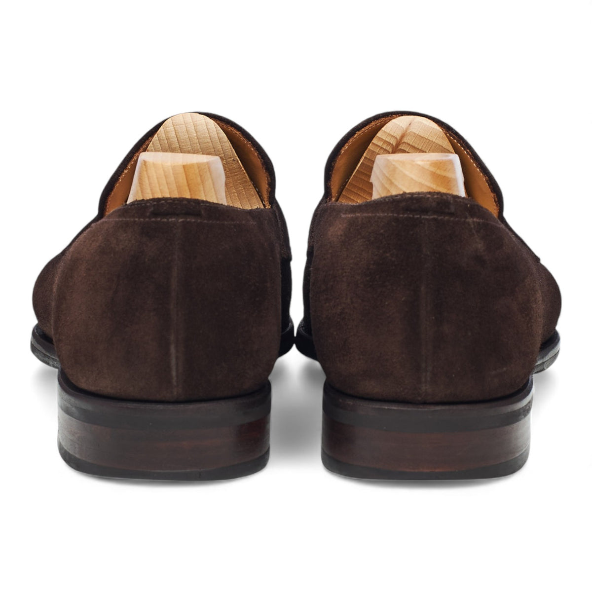 '117 Artista' Dark Brown Suede Loafers UK 8