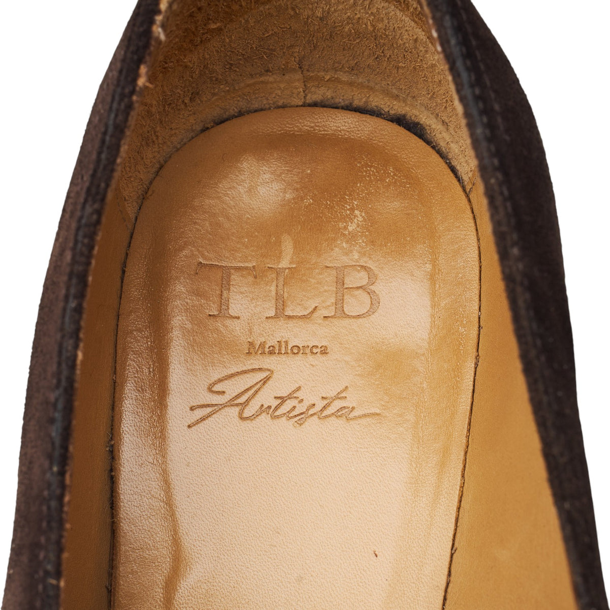 '117 Artista' Dark Brown Suede Loafers UK 8