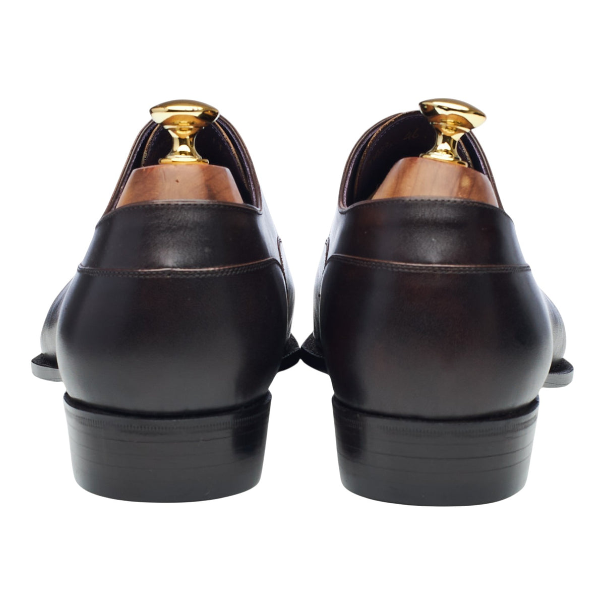 'Balmoral' Dark Brown Museum Leather Oxford UK 12 EU 46