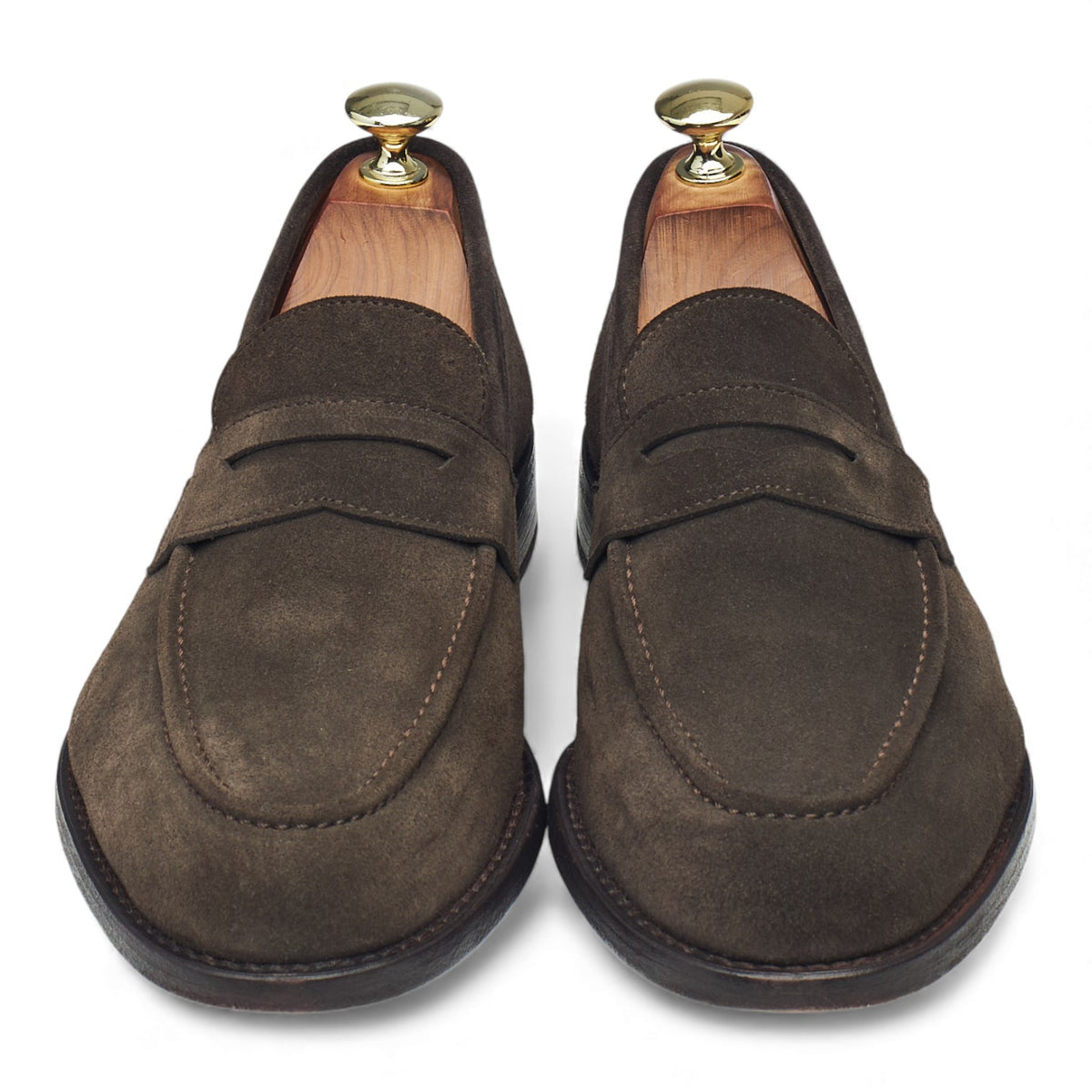 'Lysekil' Brown Suede Loafers UK 7.5