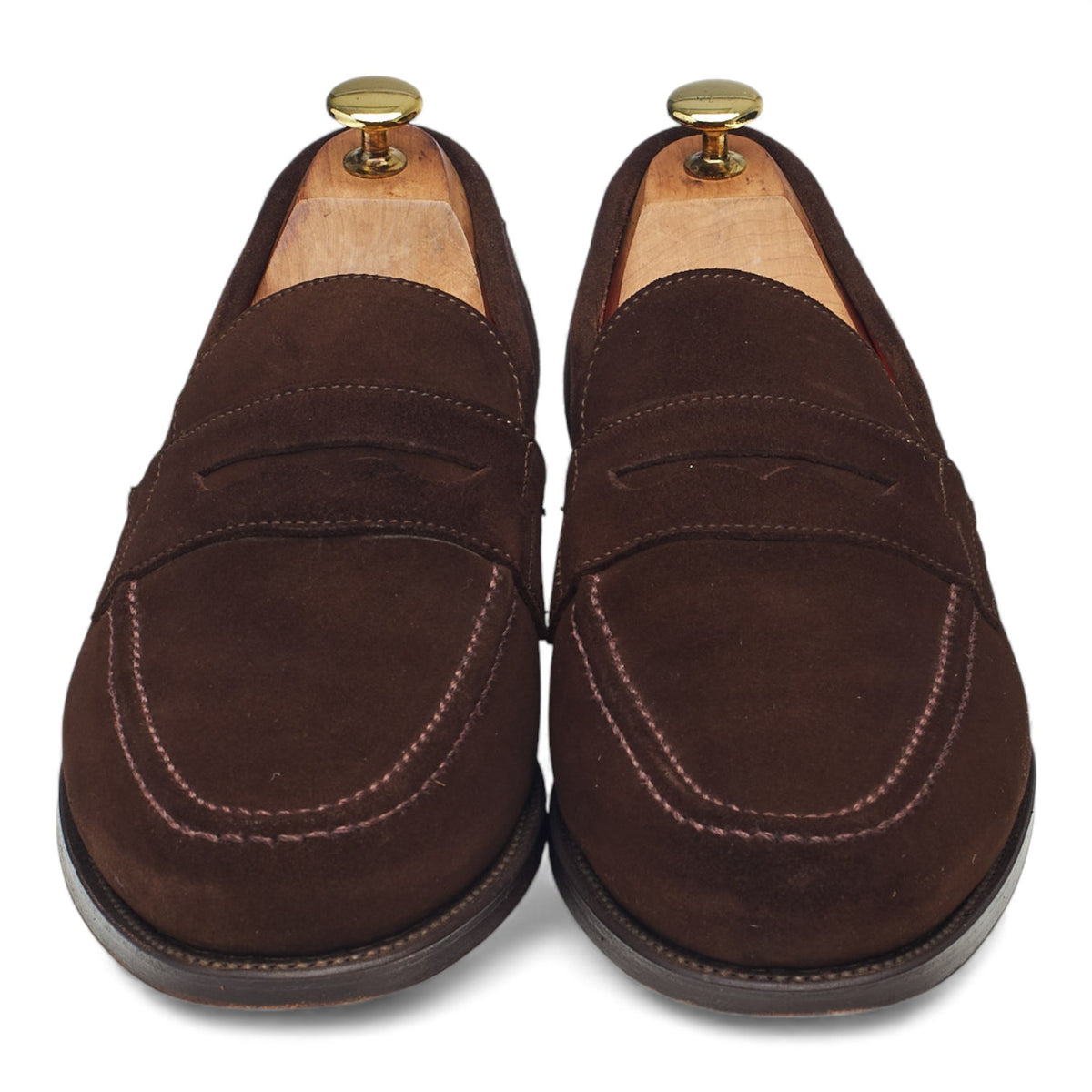 Dark Brown Suede Loafers UK 8.5 EX