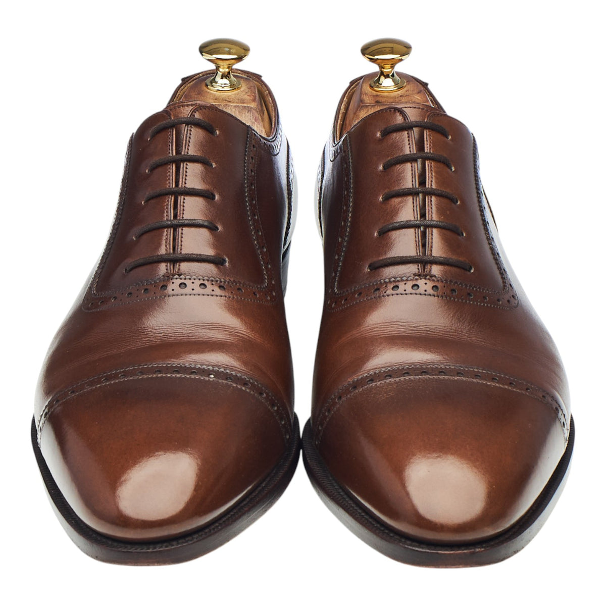 MTO 'Artista' Brown Leather Oxford Semi Brogue UK 11 F
