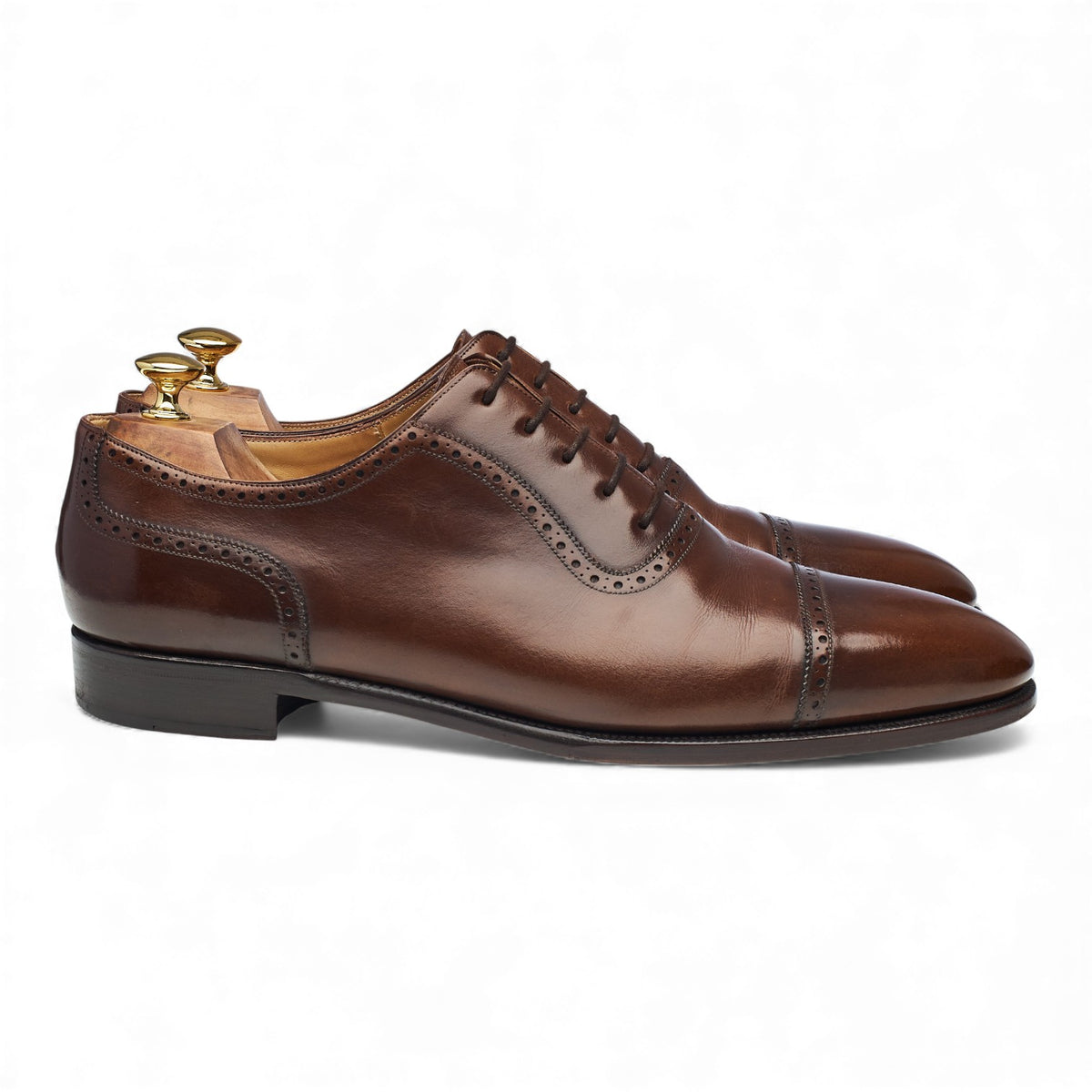 MTO 'Artista' Brown Leather Oxford Semi Brogue UK 11 F