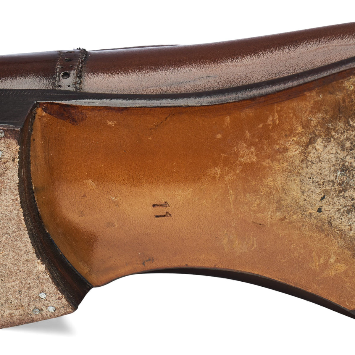 MTO 'Artista' Brown Leather Oxford Semi Brogue UK 11 F