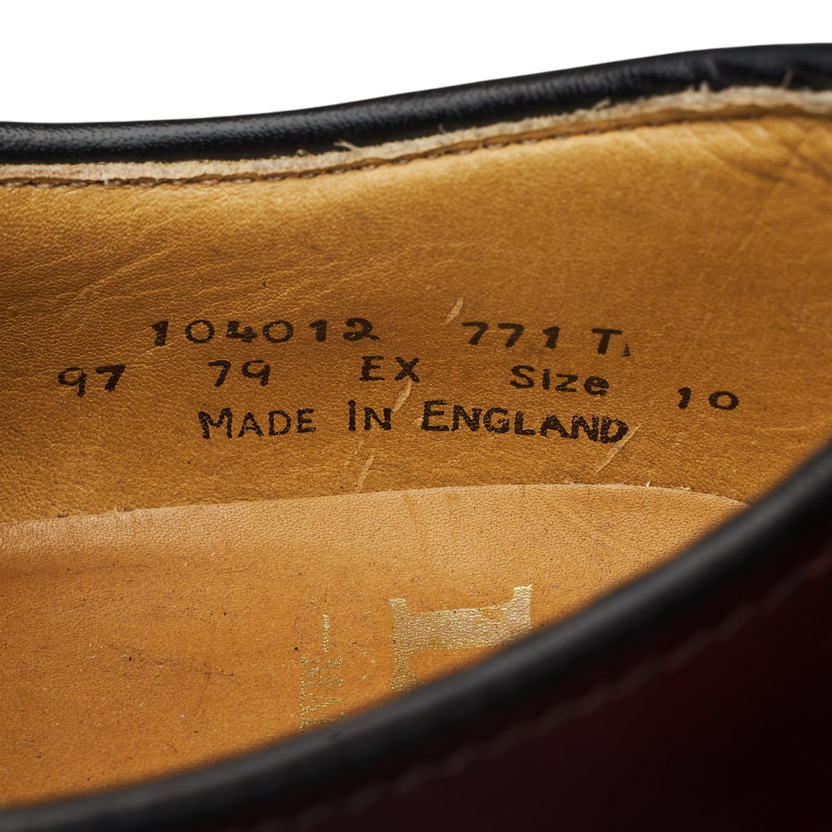 '771' Burgundy Leather Derby UK 10 EX