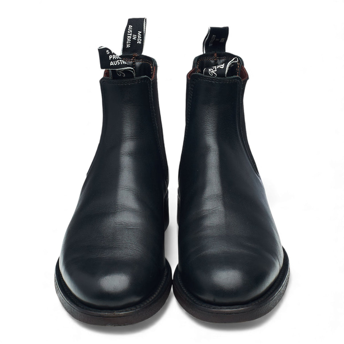 'Comfort Turnout' Black Leather Chelsea Boots UK 8 G
