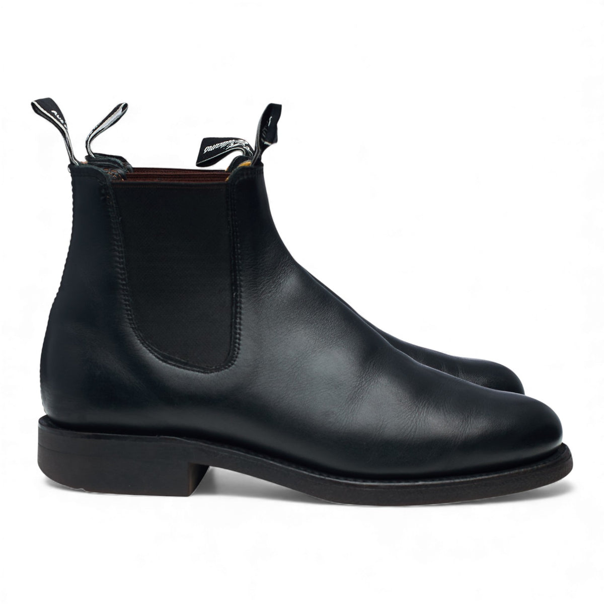 'Comfort Turnout' Black Leather Chelsea Boots UK 8 G