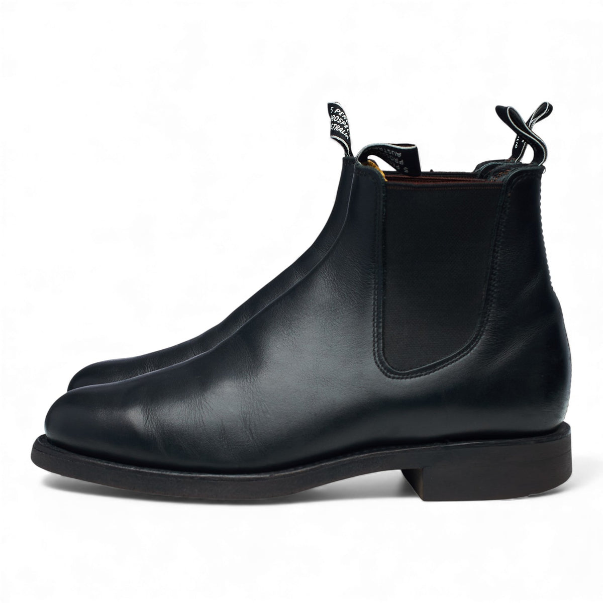 'Comfort Turnout' Black Leather Chelsea Boots UK 8 G