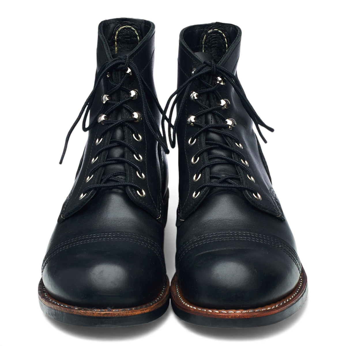 '8084' Black Leather Iron Ranger Boots UK 8 US 9 D
