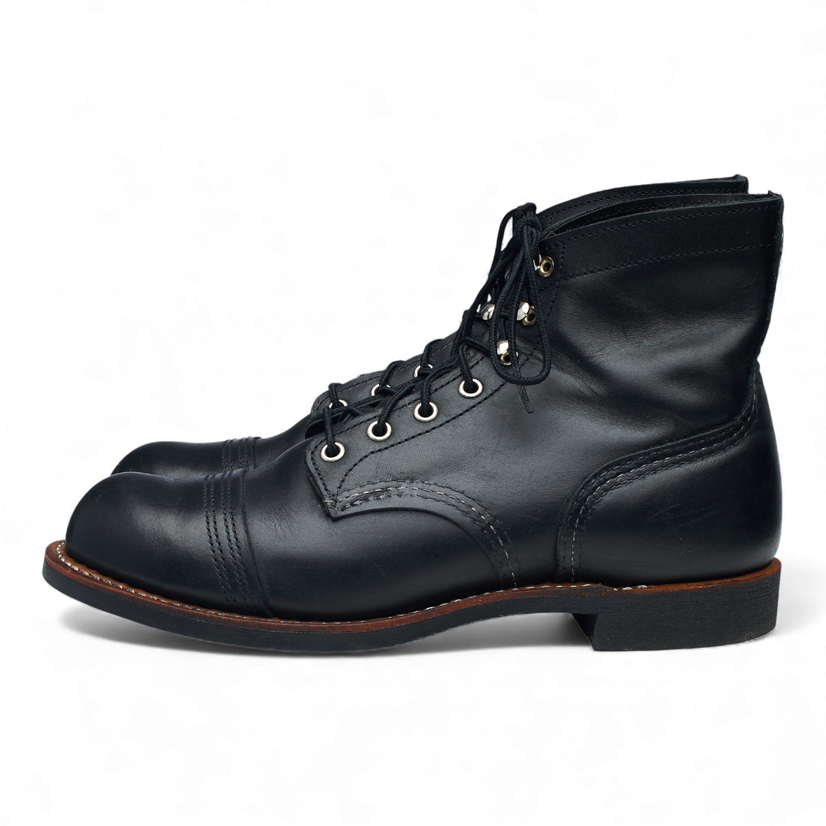 '8084' Black Leather Iron Ranger Boots UK 8 US 9 D