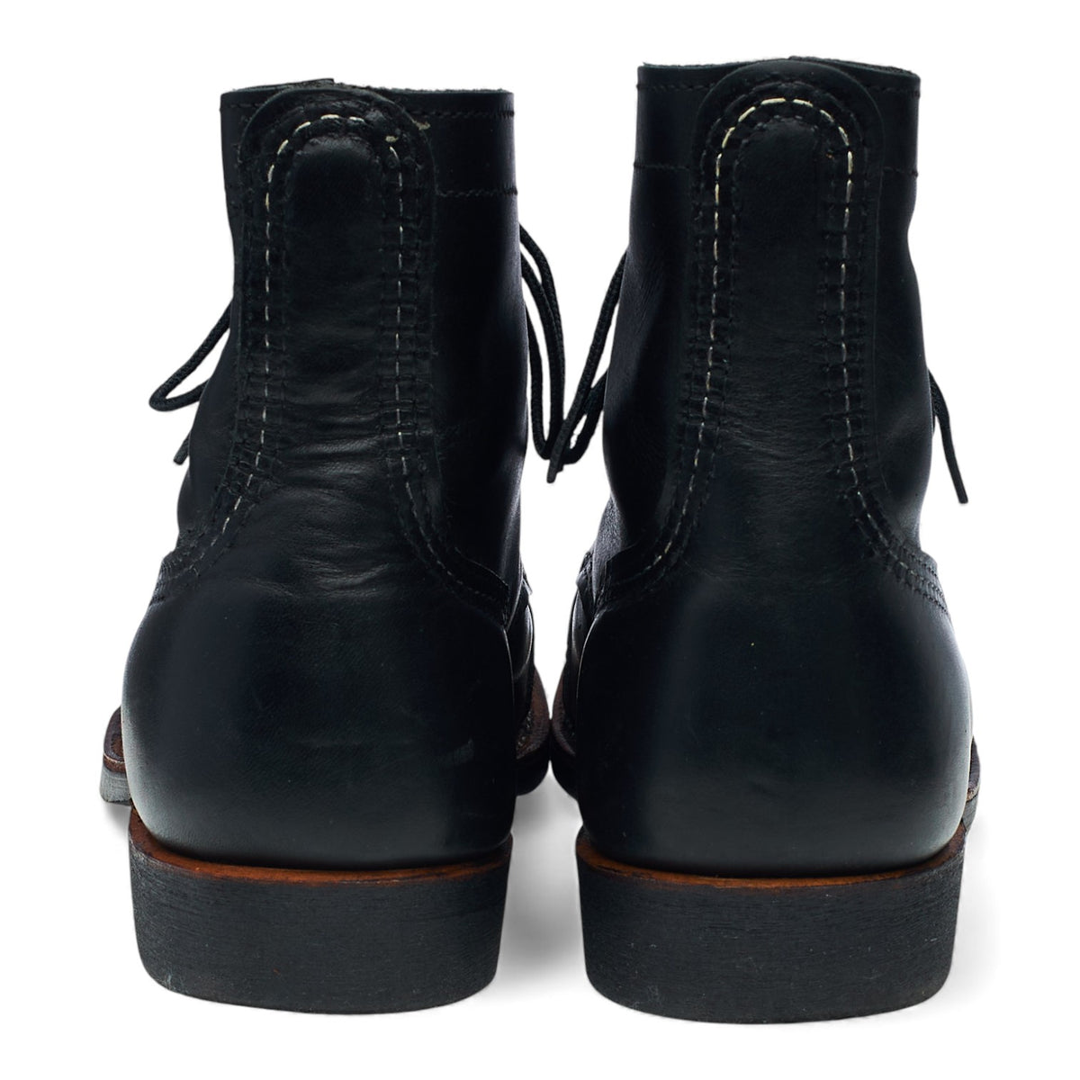 '8084' Black Leather Iron Ranger Boots UK 8 US 9 D