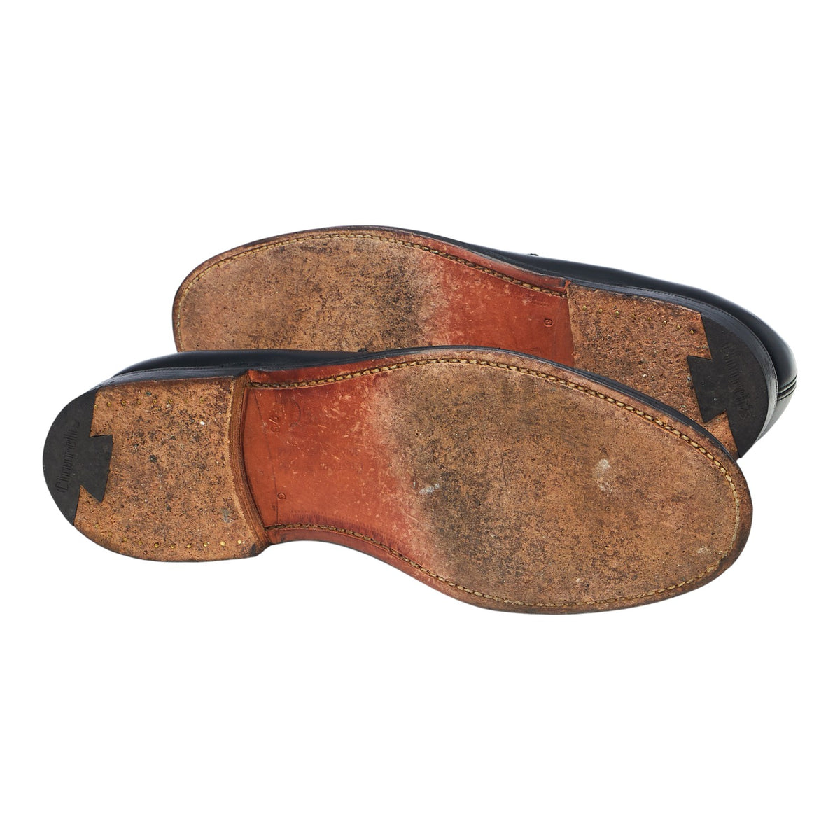 'Wesley' Black Leather Loafers UK 7.5 G