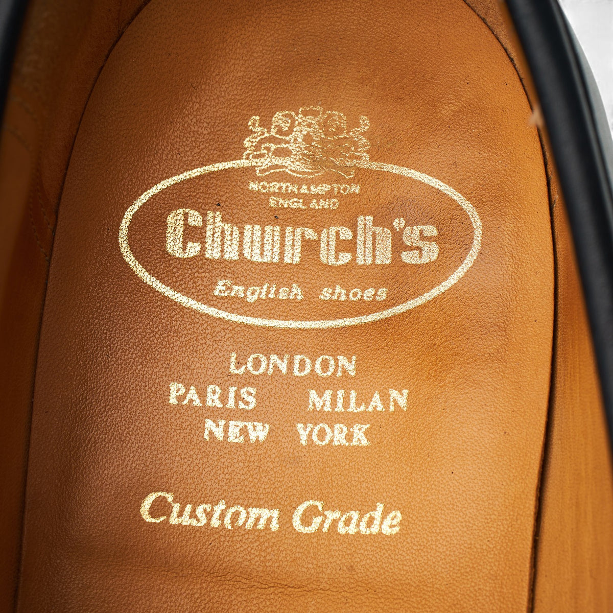 'Wesley' Black Leather Loafers UK 7.5 G