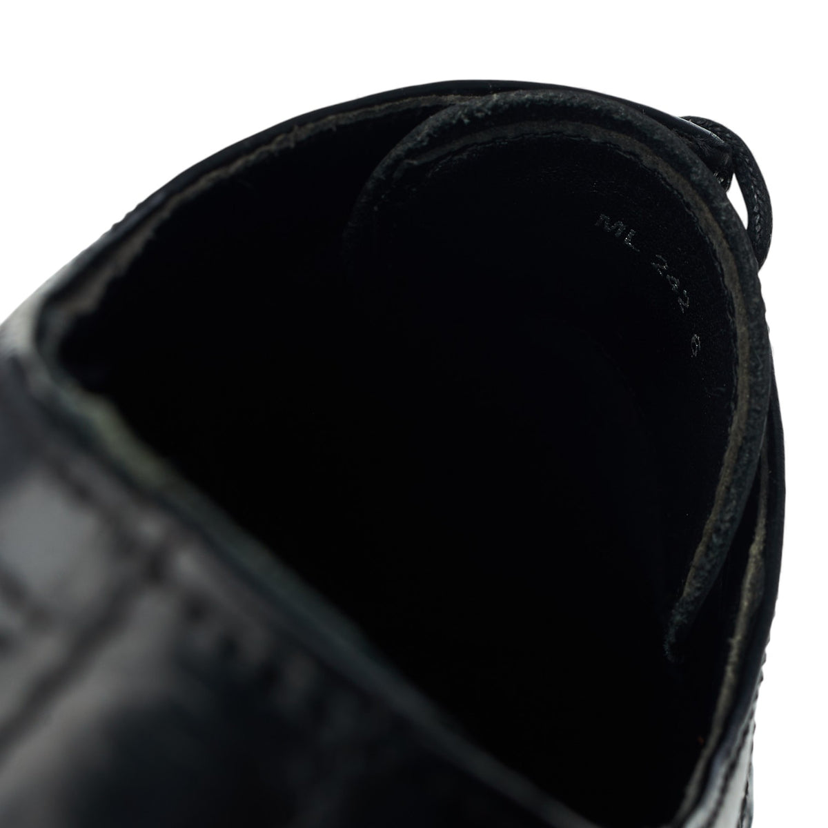 Black Leather Derby Brogues UK 6