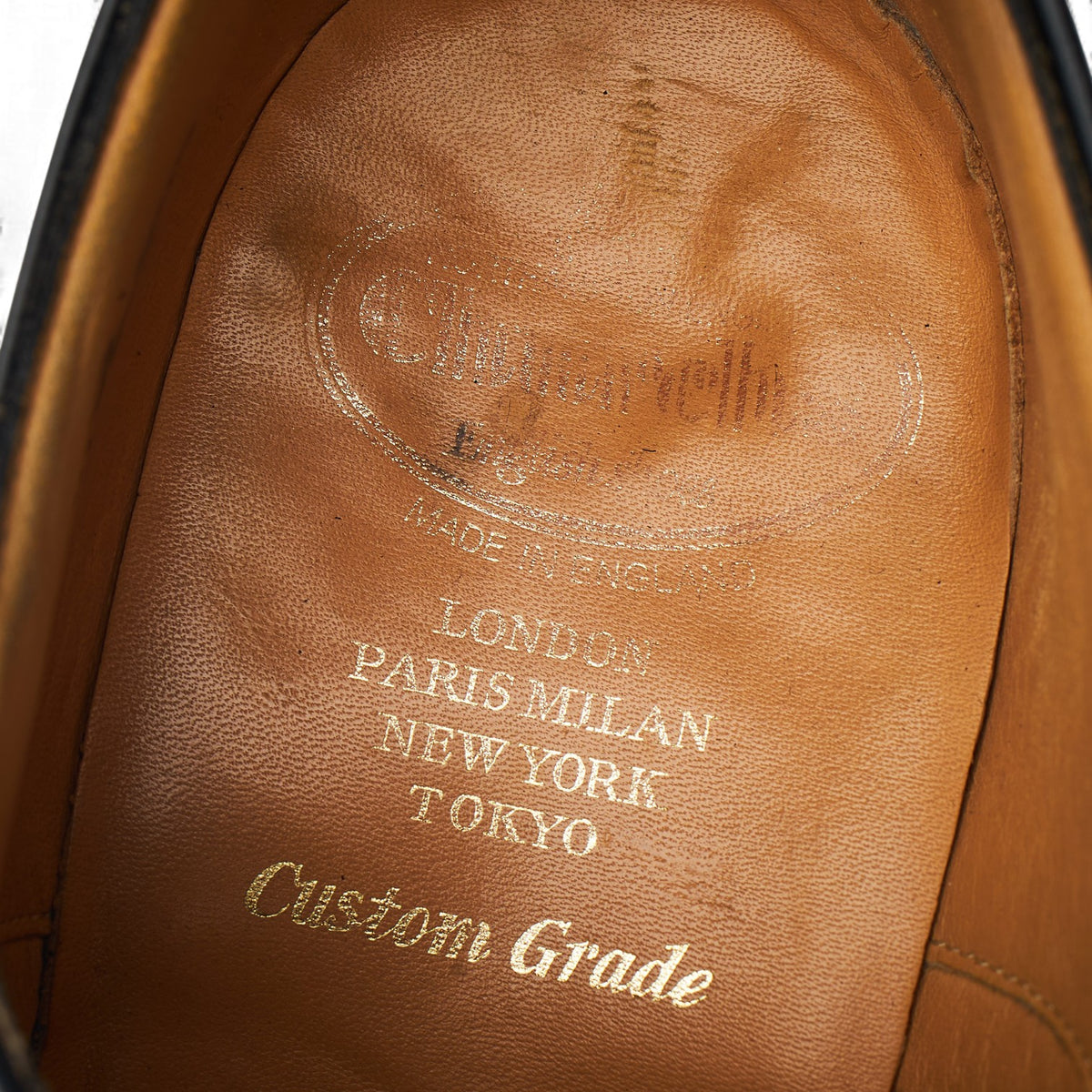 'Dubai' Black Leather Oxford UK 7 G