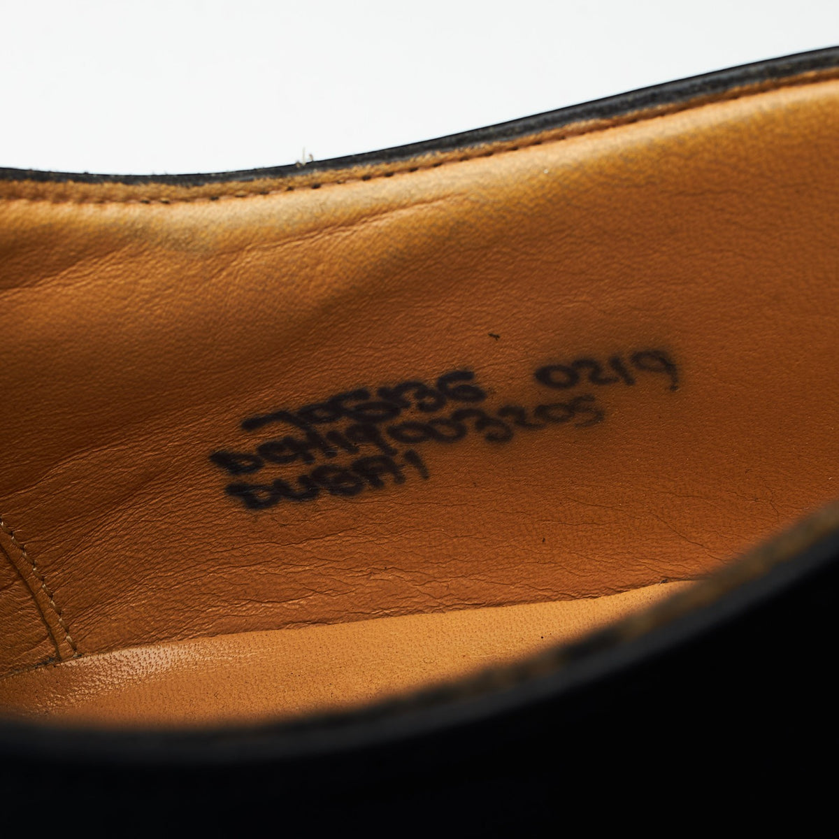 'Dubai' Black Leather Oxford UK 7 G