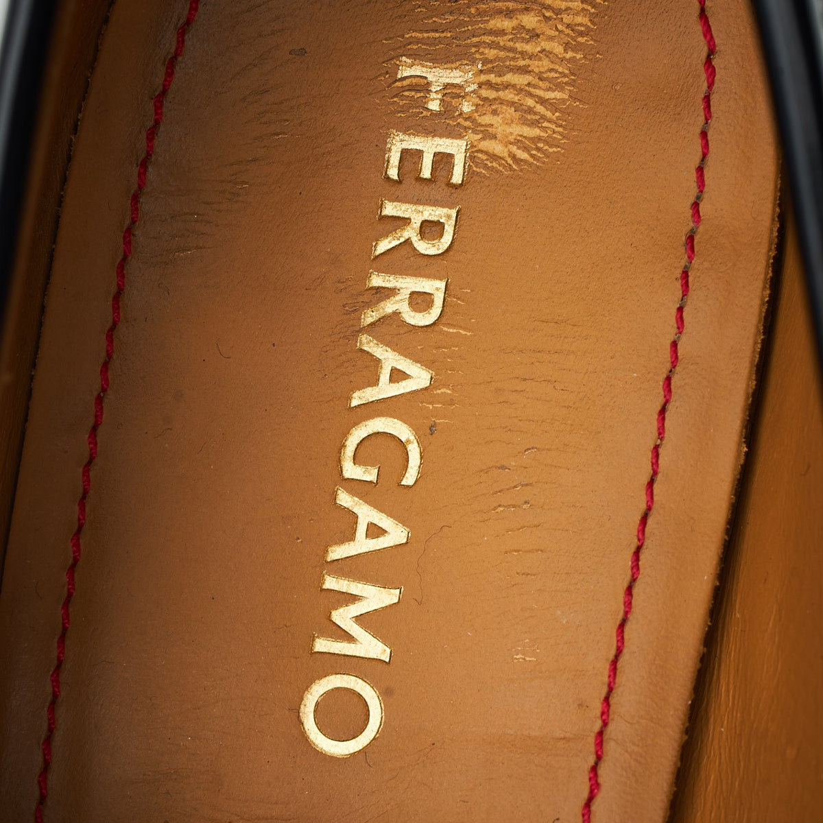 Black Leather Loafers UK 7 EEE