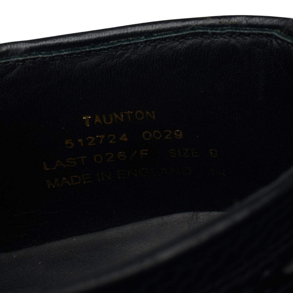 1880 'Taunton' Black Leather Derby Brogues UK 9 F