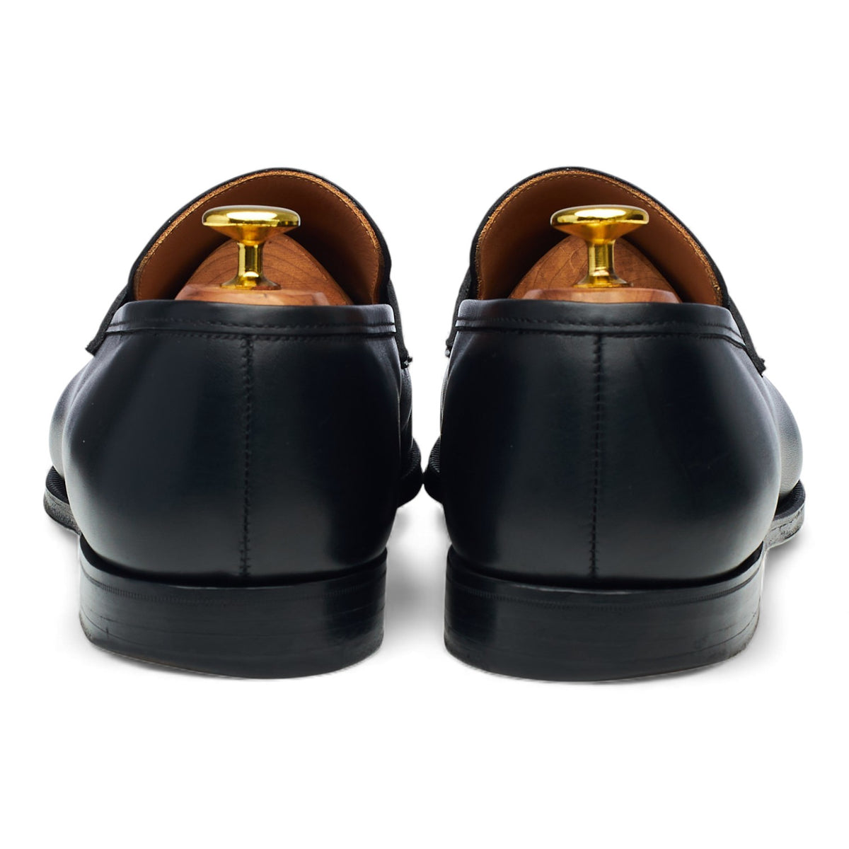 'Sydney' Black Leather Loafers UK 8 G