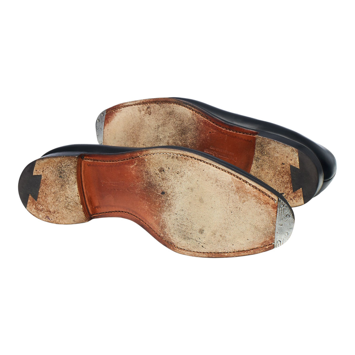 'Sydney' Black Leather Loafers UK 8 G