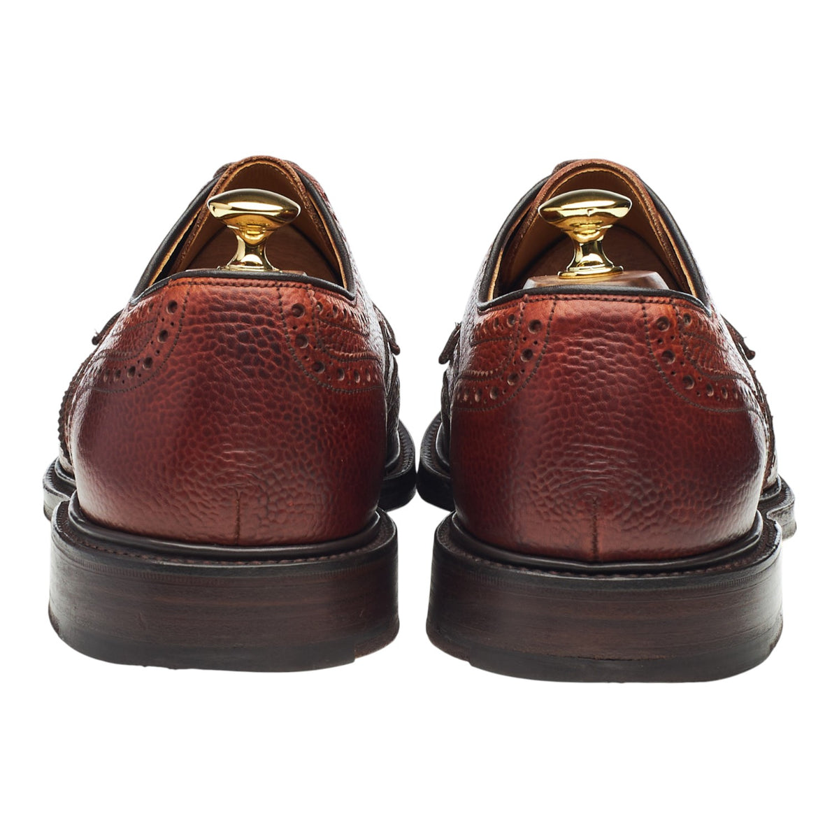 'Bexhill' Burgundy Grain Leather Derby Brogue UK 11 F