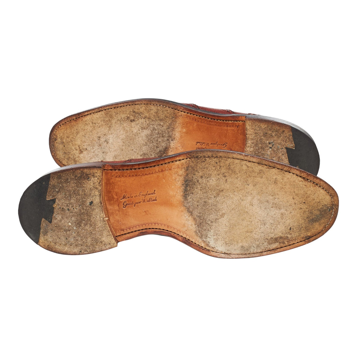 'Bexhill' Burgundy Grain Leather Derby Brogue UK 11 F