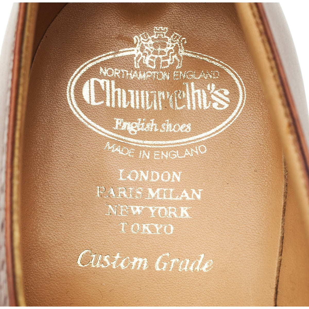 'Berlin' Tan Brown Leather Oxford Brogues UK 11 F