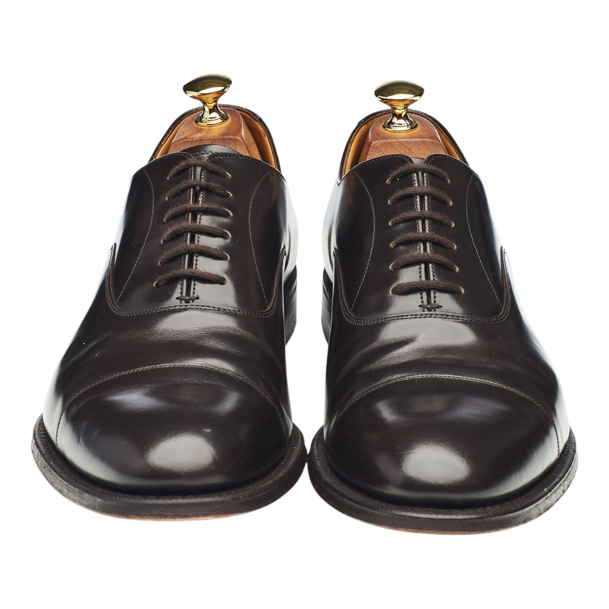'Hong Kong' Dark Brown Leather Oxford UK 10.5 F