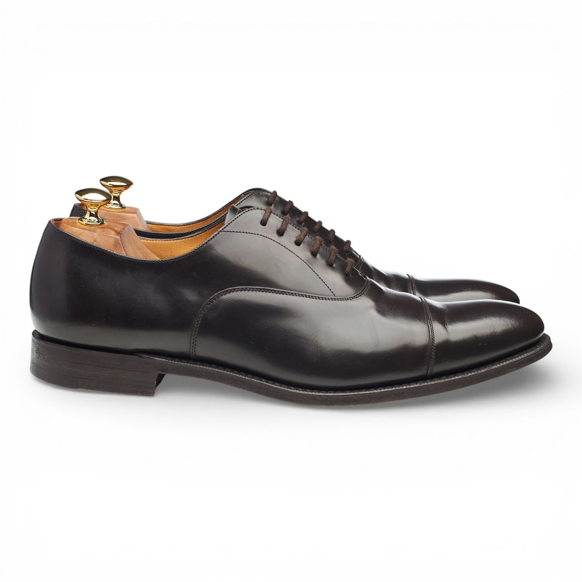 'Hong Kong' Dark Brown Leather Oxford UK 10.5 F