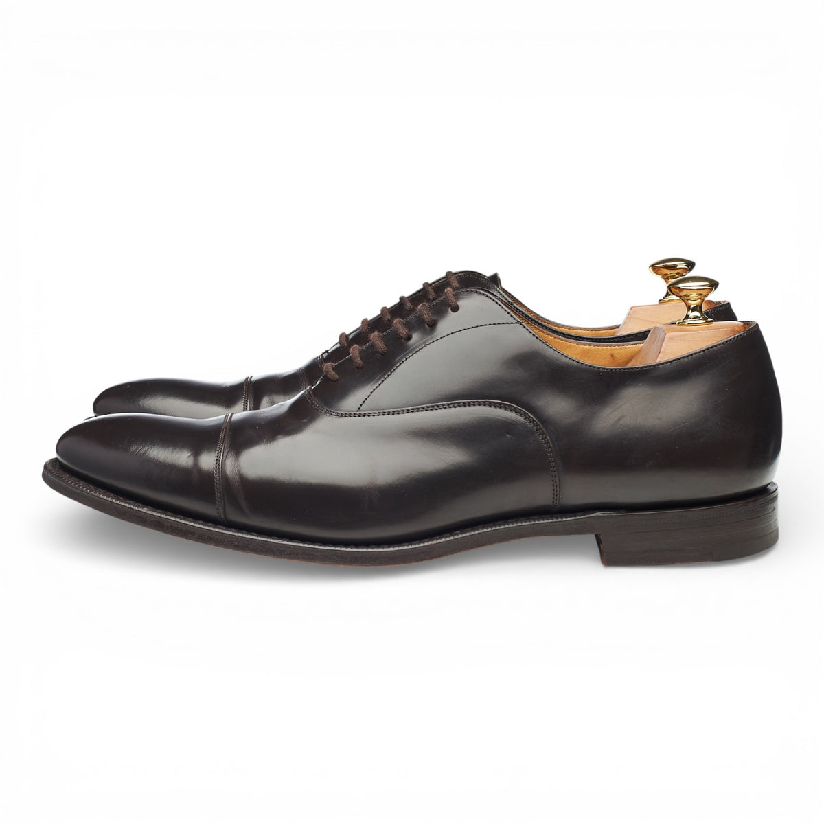 'Hong Kong' Dark Brown Leather Oxford UK 10.5 F