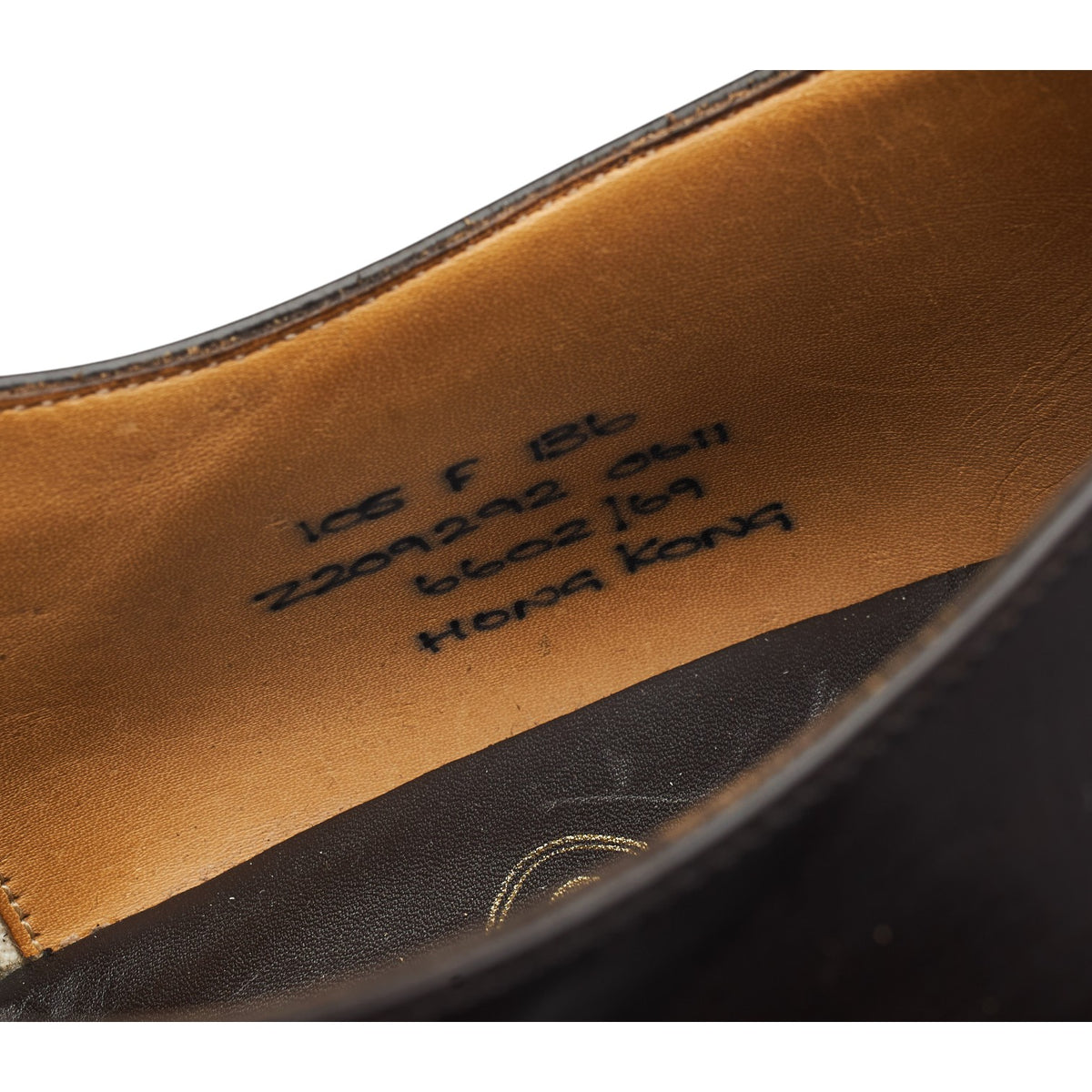 'Hong Kong' Dark Brown Leather Oxford UK 10.5 F