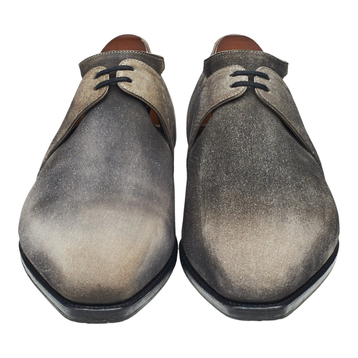 'Arca' Blue / Grey Patina Suede Derby UK 8.5 E