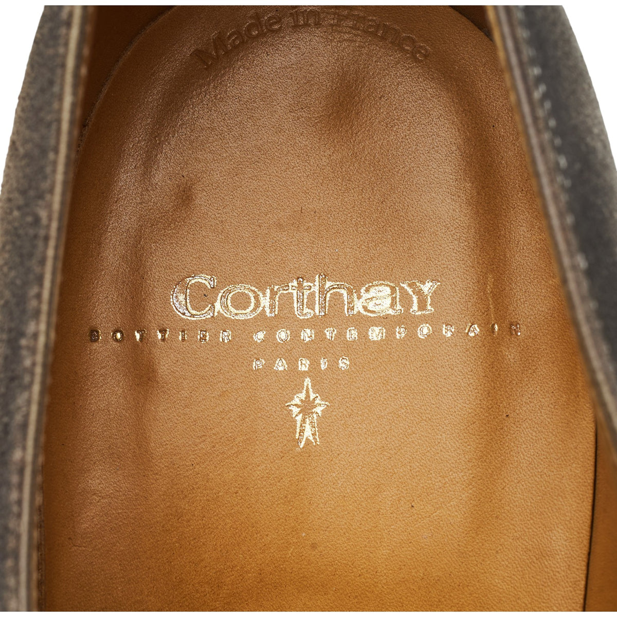 'Arca' Blue / Grey Patina Suede Derby UK 8.5 E