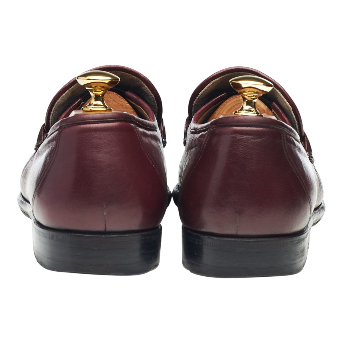 'Turin' Burgundy Leather Moccasins Loafers UK 8 F
